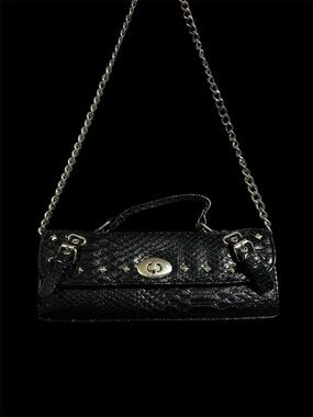 1990's-2000's Metro 7 animal skin purse 13"x 10" x 4"